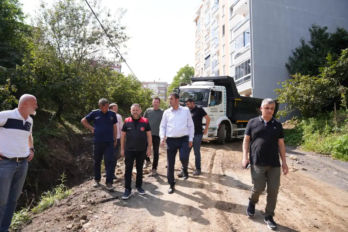 Giresun'da yağmurdan etkilenen vatandaşlara destek