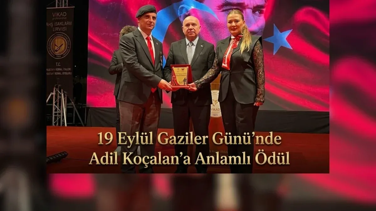 19 Eylül Gaziler Günü’nde Adil Koçalan’a anlamlı ödül