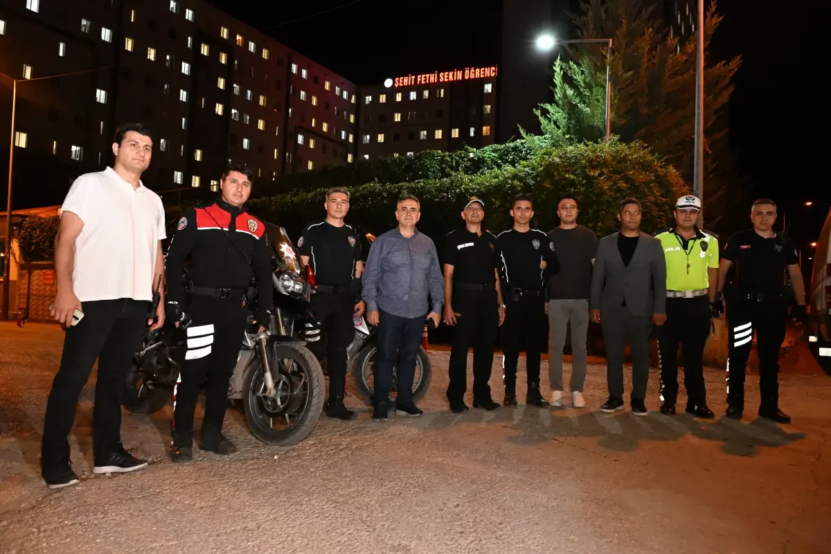 Elazığ’da üniversite ve öğrenci yurtları çevresinde güvenlik uygulaması