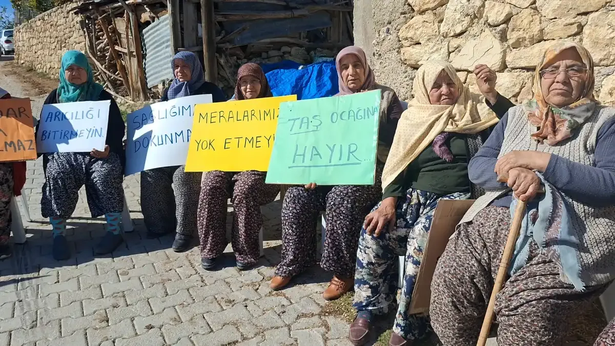 Beypazarı Doğanyurt’ta taş ocağına karşı tepki: Köylüler meydanda toplandı