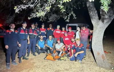 Kaş’ta Likya Yolu’nda mahsur kalan Rus turist kurtarıldı