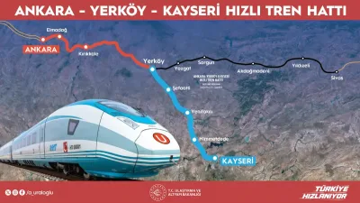 Ankara-Kayseri arası YHT ile 1 saat 45 dakika olacak